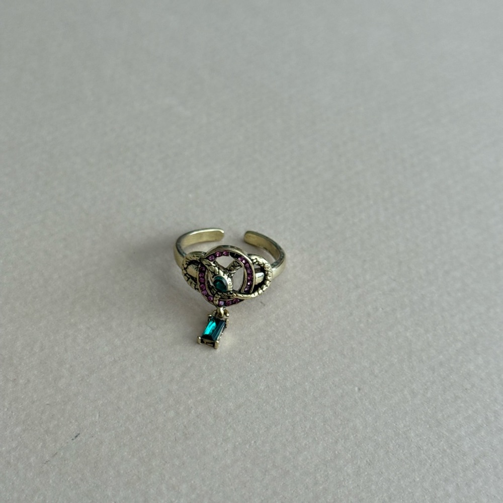 Snake Gemstone Ring S1243 - Picture 3 of 5